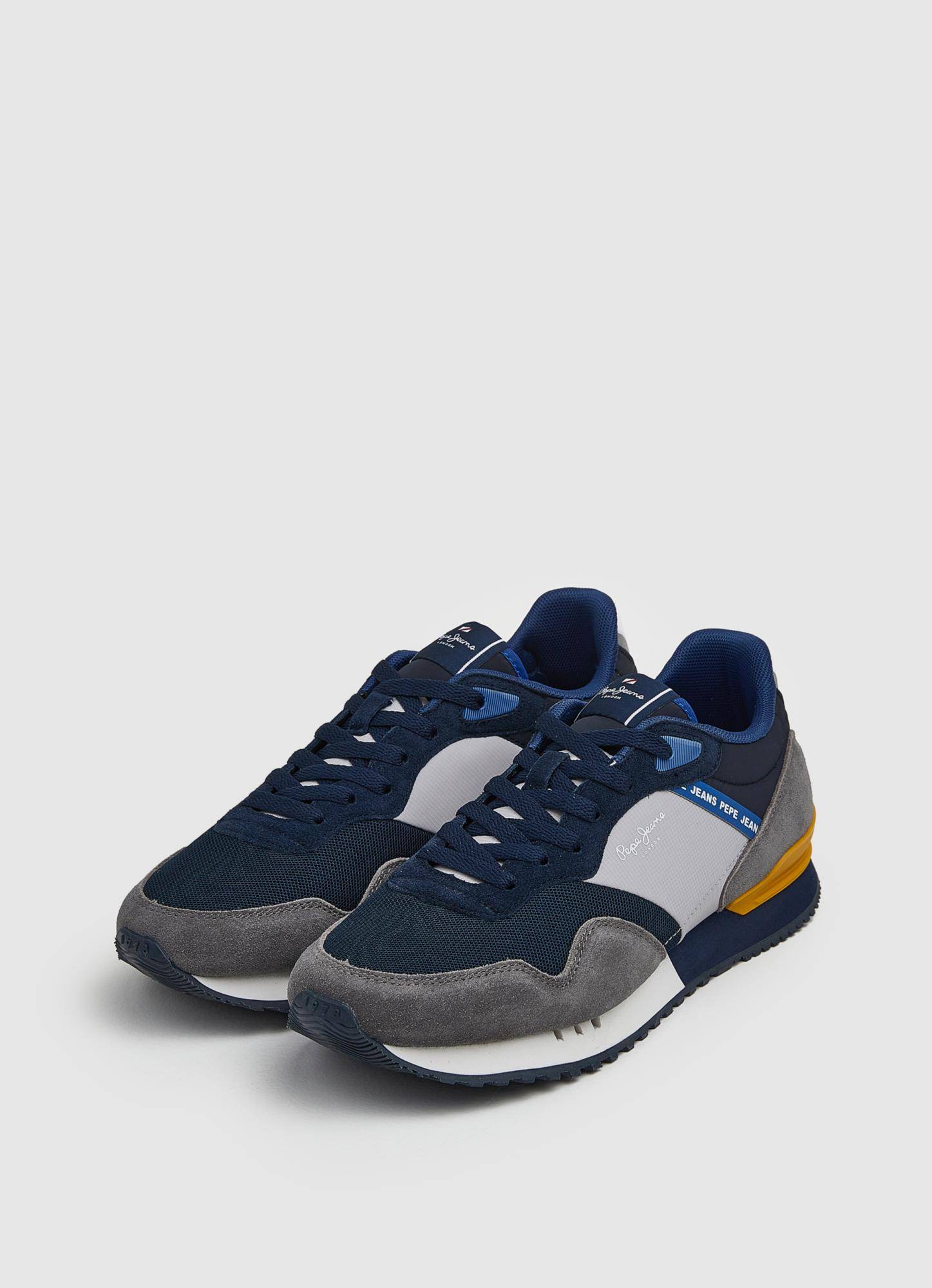 

Мужские кроссовки Pepe Jeans London (LONDON ONE BASIC M PMS30871), серые, Серый