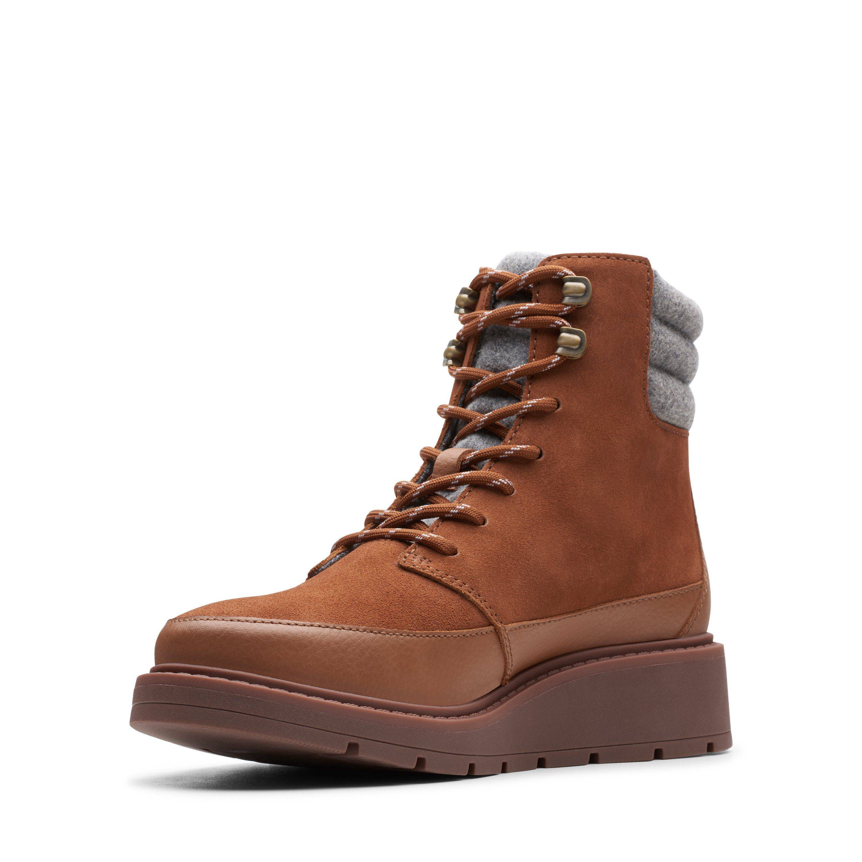 Женские высокие ботинки Clarks(Ivery Trail 26146884), коричневые, цвет коричневый, размер 39.5 - фото 4