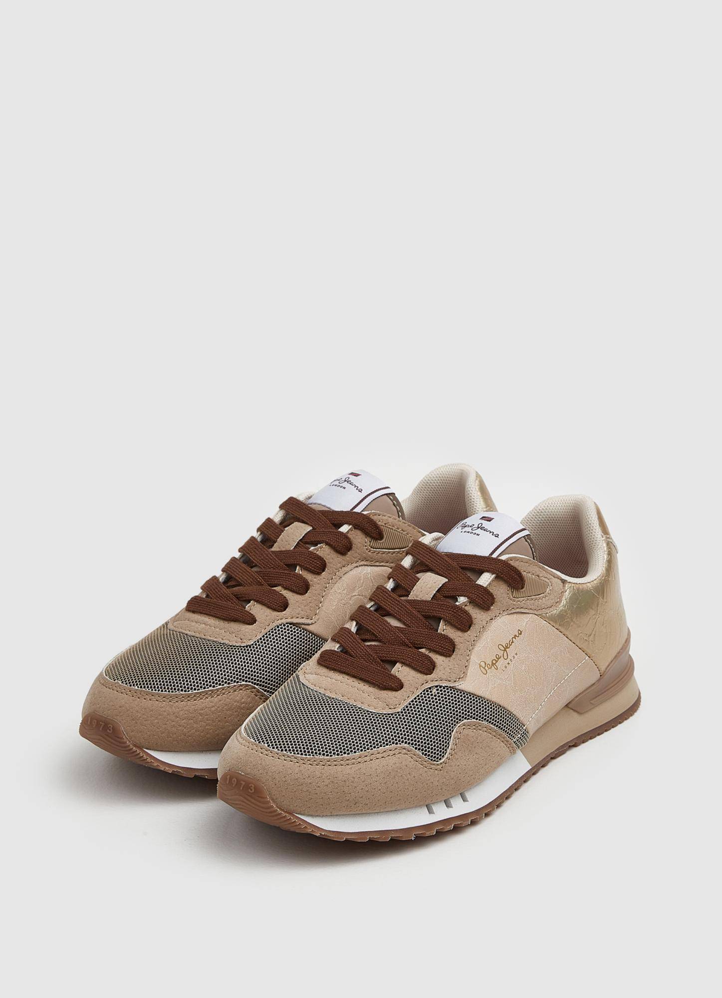 

Женские кроссовки Pepe Jeans London (LONDON W SKIN s_PLS31381), золотые, Золотой