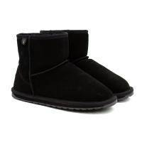 Детские полусапоги из овчины (угги) EMU Australia, черные, арт: T10103