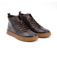 Мужские высокие кеды Clarks, коричневые, арт: 22207156