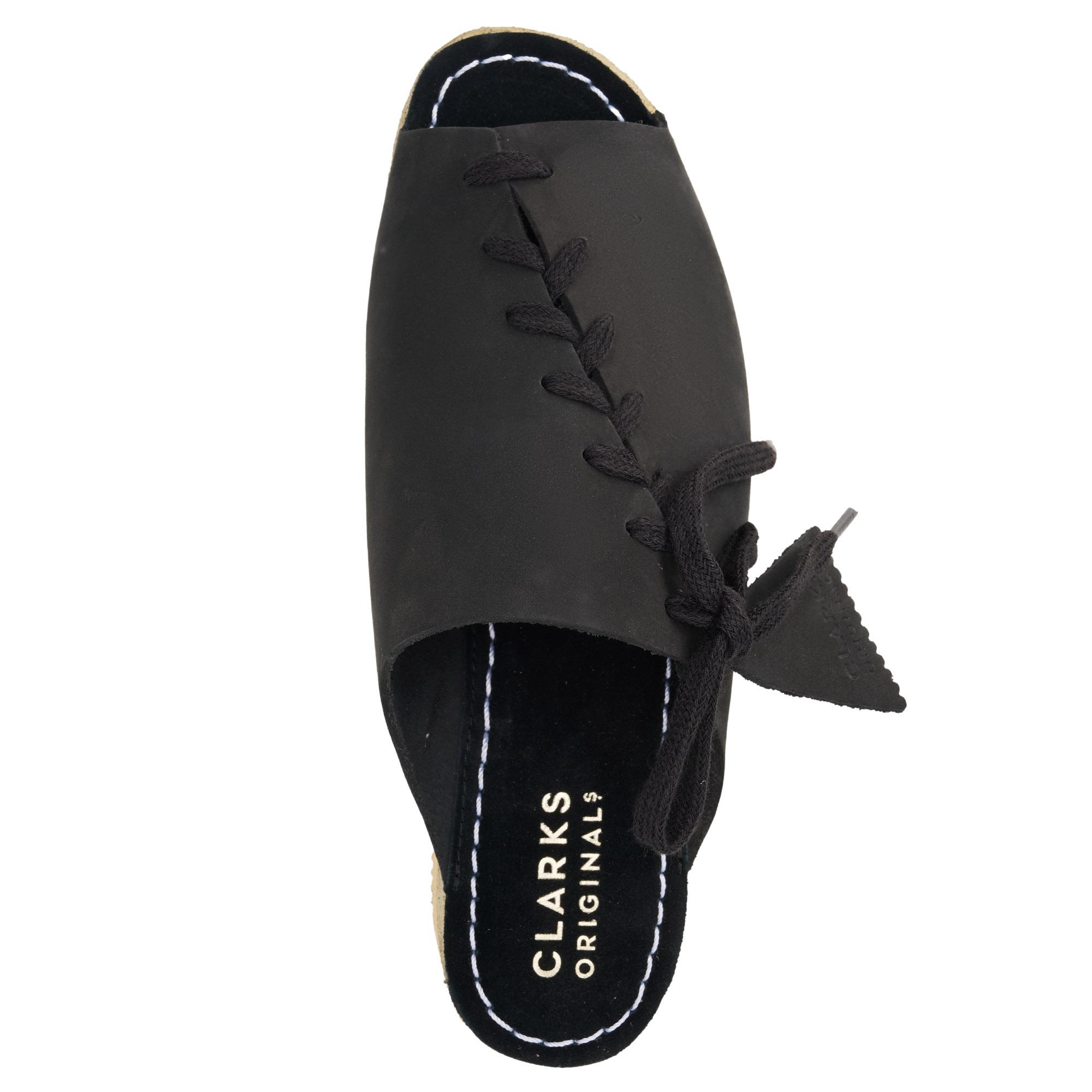 

Женские сланцы Clarks(Wallacraftopen 26148637), черные, Черный