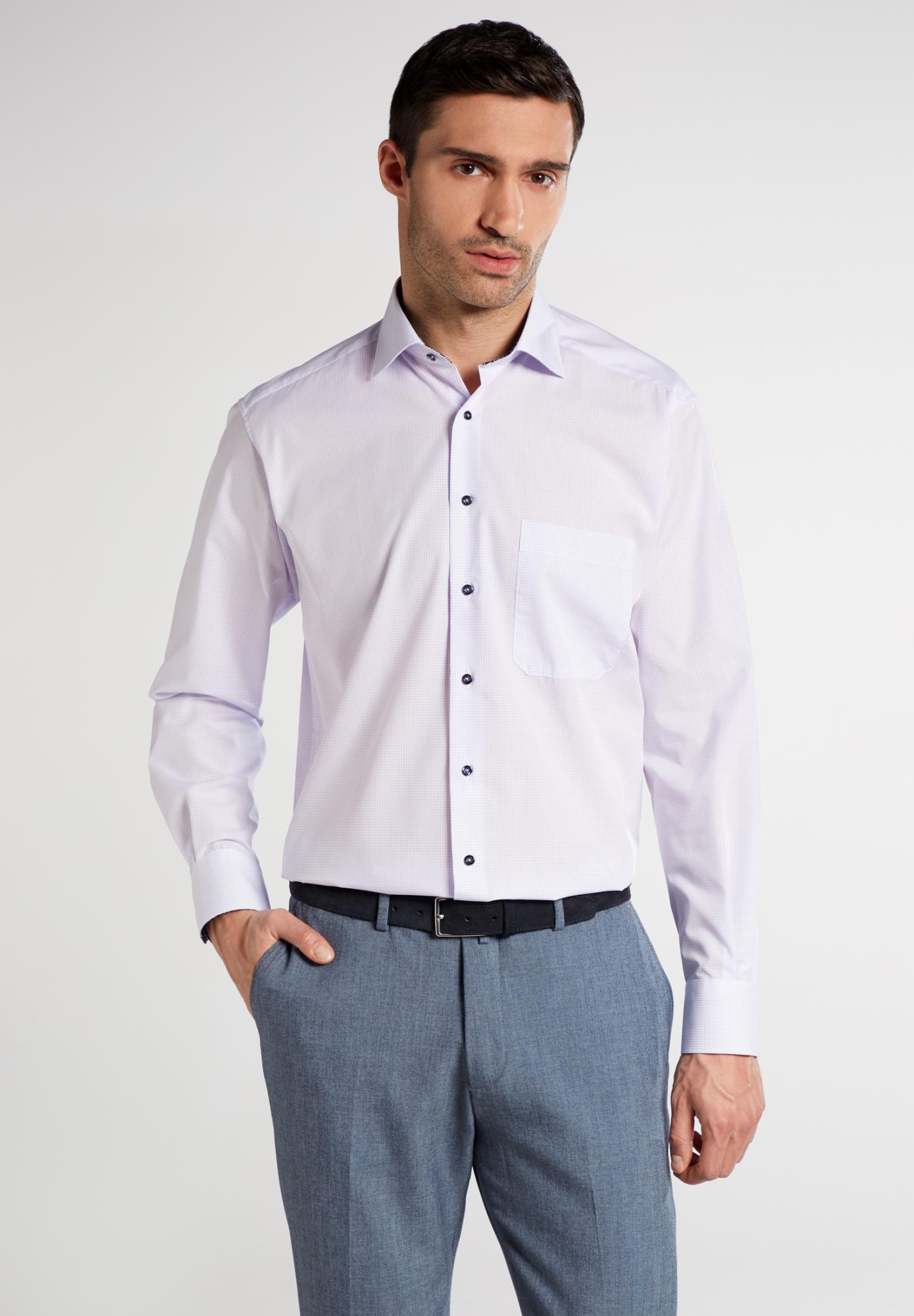 Мужская рубашка ETERNA, белая, цвет белый, размер 46 - фото 1