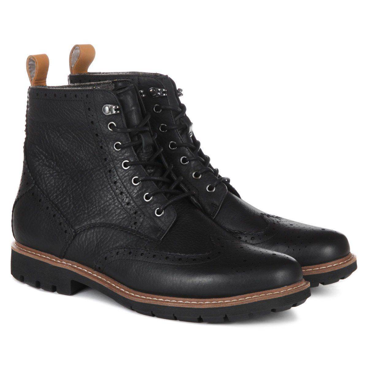 Мужские высокие ботинки Clarks(Batcombe Lord 26134857), черные черного цвета