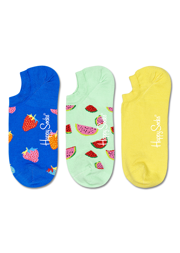Носки Happy socks 3-Pack Fruit No Show Sock FRU39 7000, размер 25 - фото 1