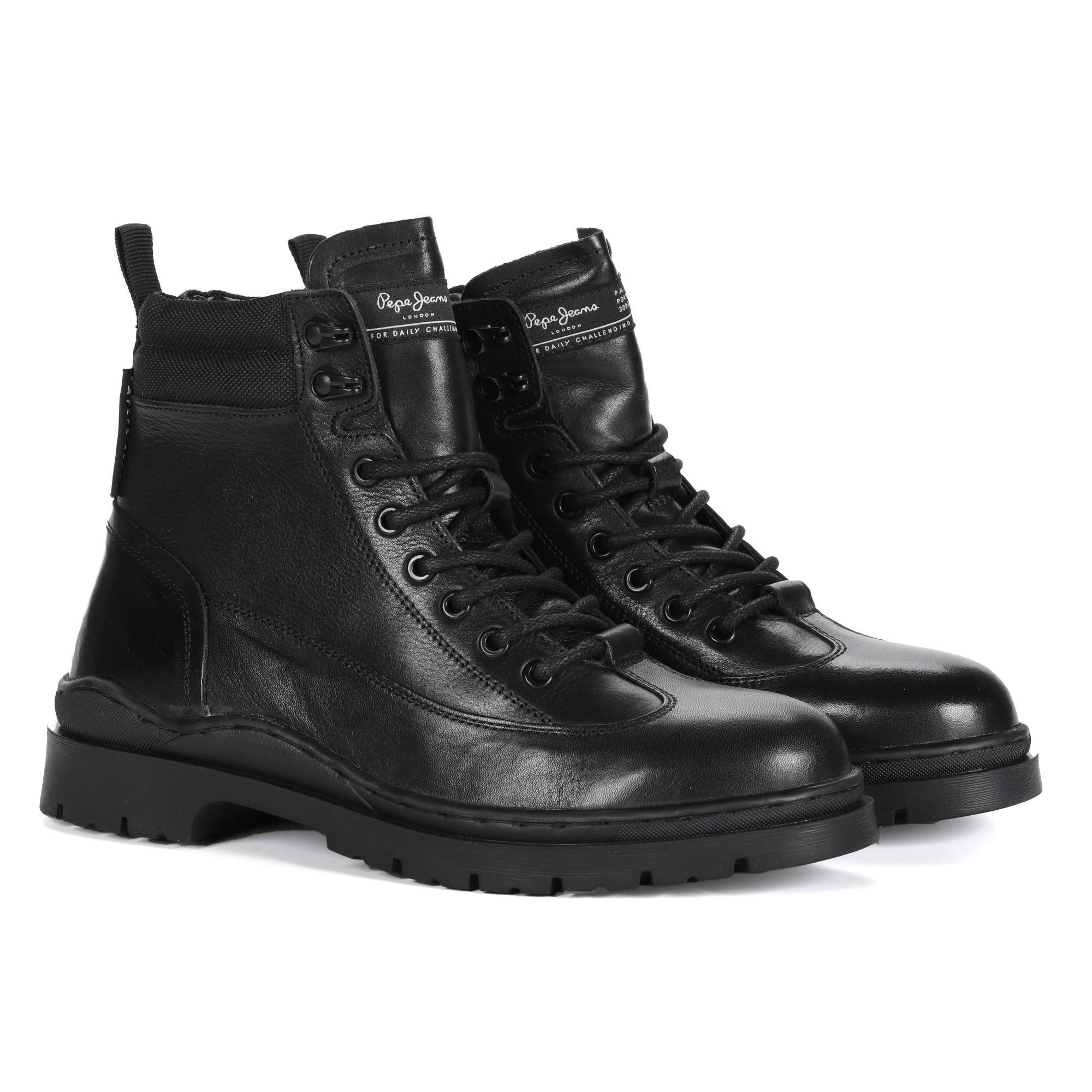 Мужские ботинки Pepe Jeans London, черные черного цвета