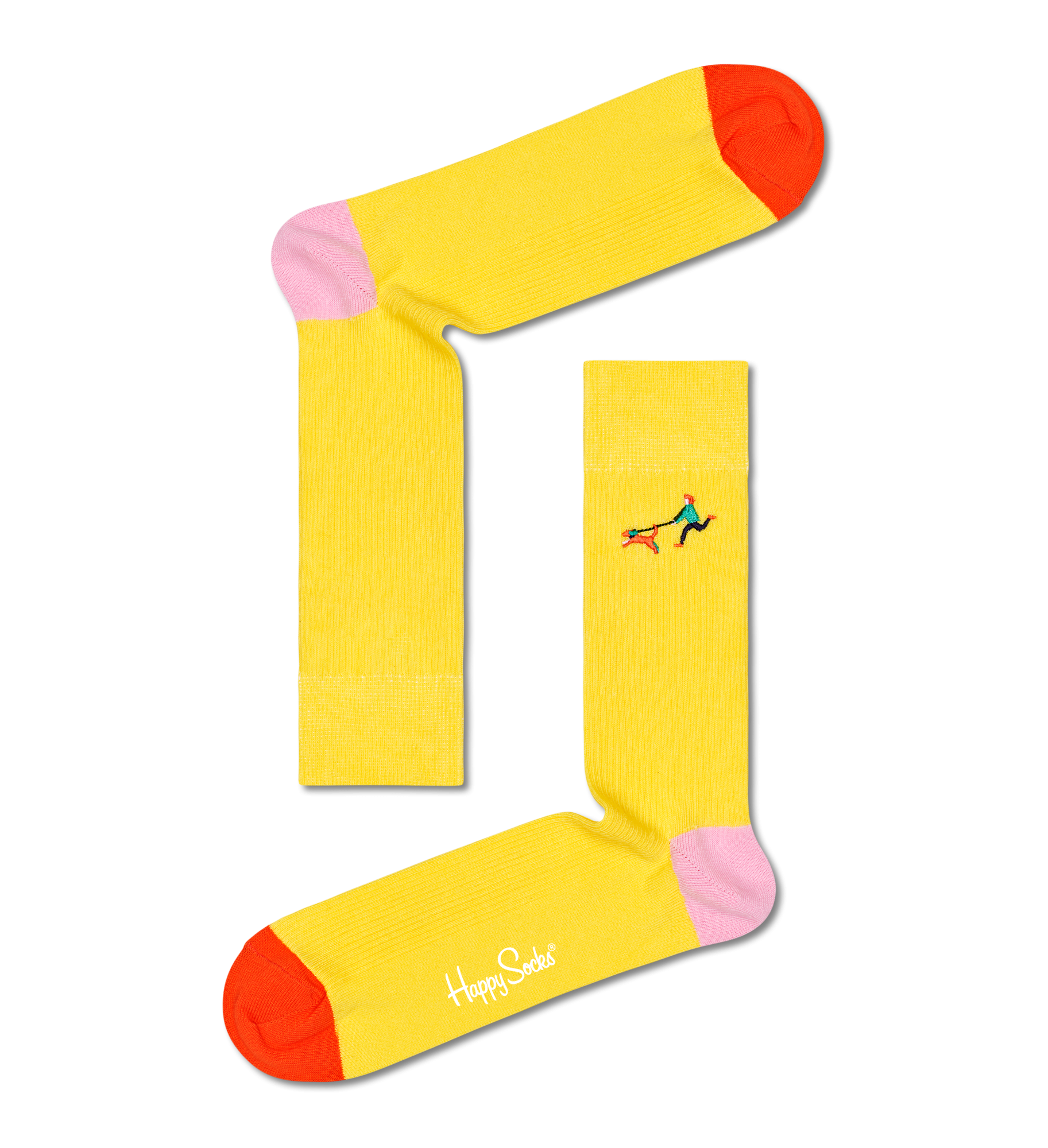 

Носки Happy socks Ribbed Embrodiery Run The Dog Sock RERTD01