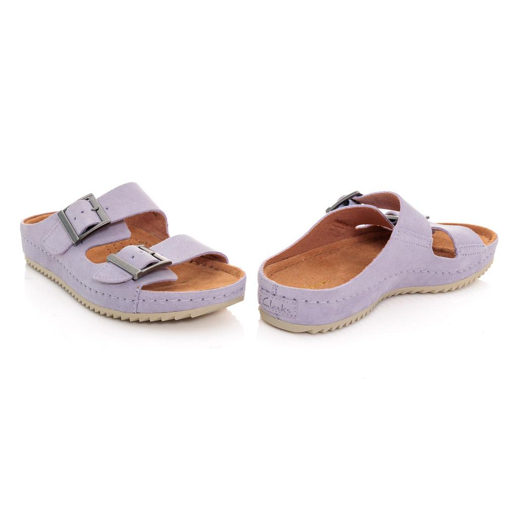 

Женские сланцы Clarks, фиолетовые, Фиолетовый