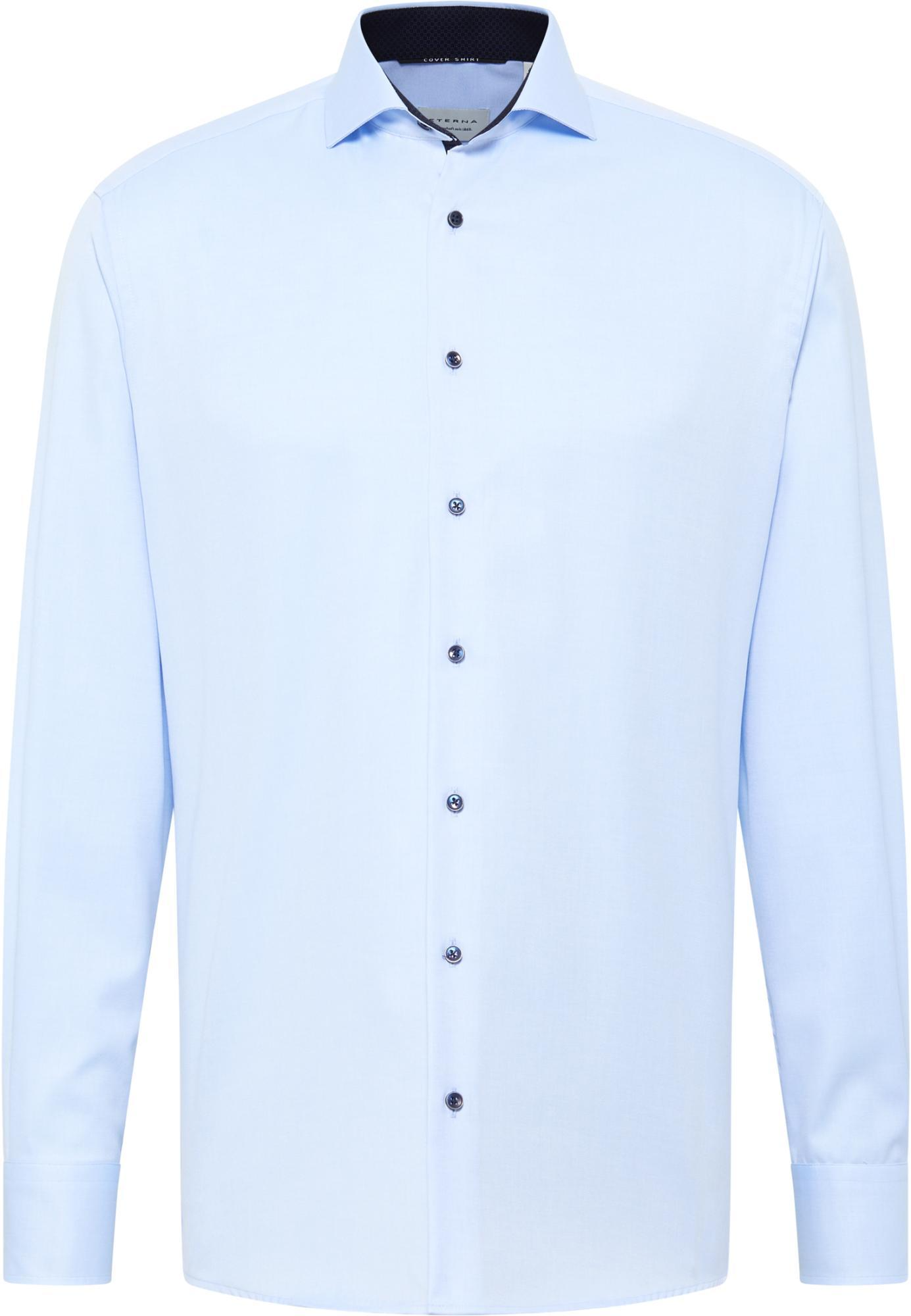 Мужская рубашка ETERNA, голубая, цвет голубой, размер 50 - фото 6