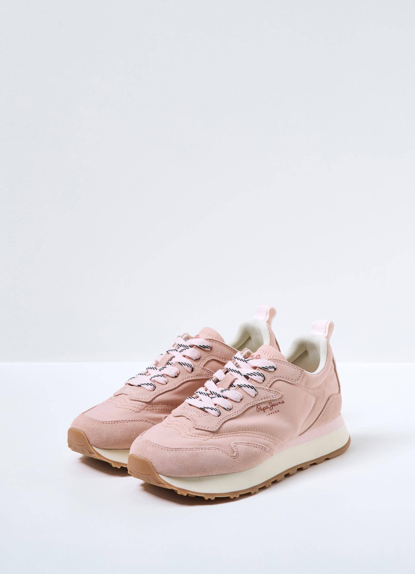 Купить Женские кроссовки Pepe Jeans London, цвет розовый, Модель: DOVER ...