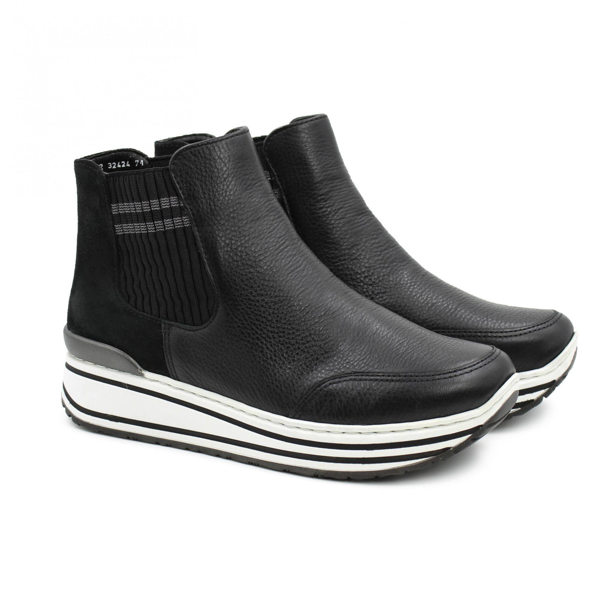 

Женские челси ARA (SAPPORO HIGH SOFT 12-32424-71), черные, Черный