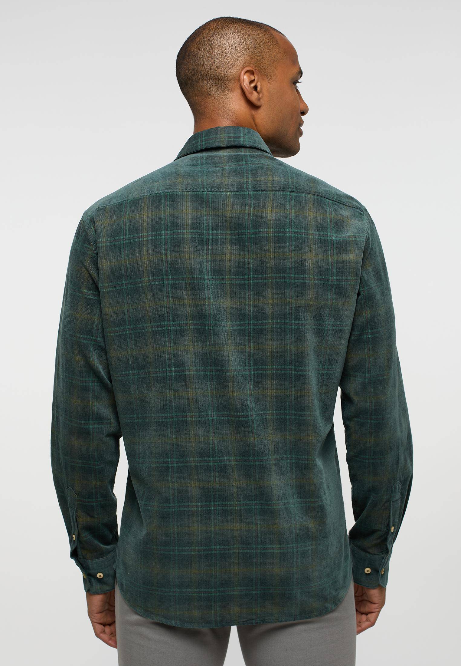 Мужская рубашка ETERNA, зеленая, цвет зеленый, размер 50 - фото 5