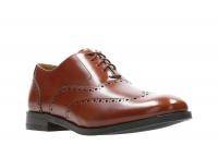 Мужские оксфорды брогированные Clarks(Edward Walk 26139539), коричневые, арт: 26139539