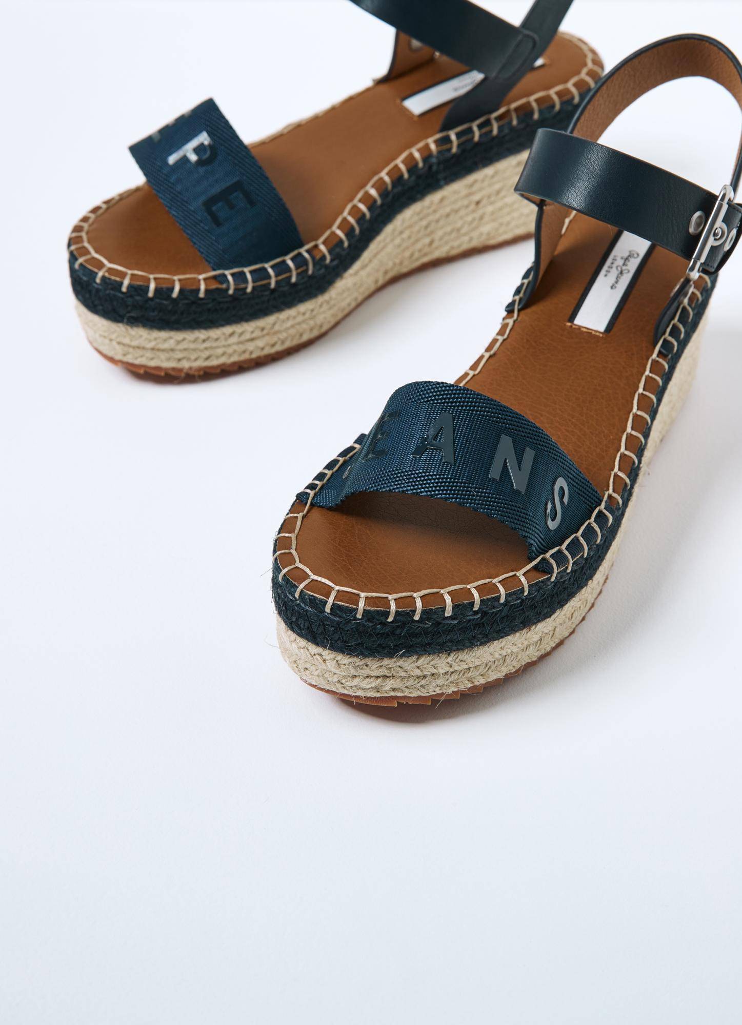 

Женские босоножки Pepe Jeans London (WITNEY LOGO s_PLS90551), синие, Синий
