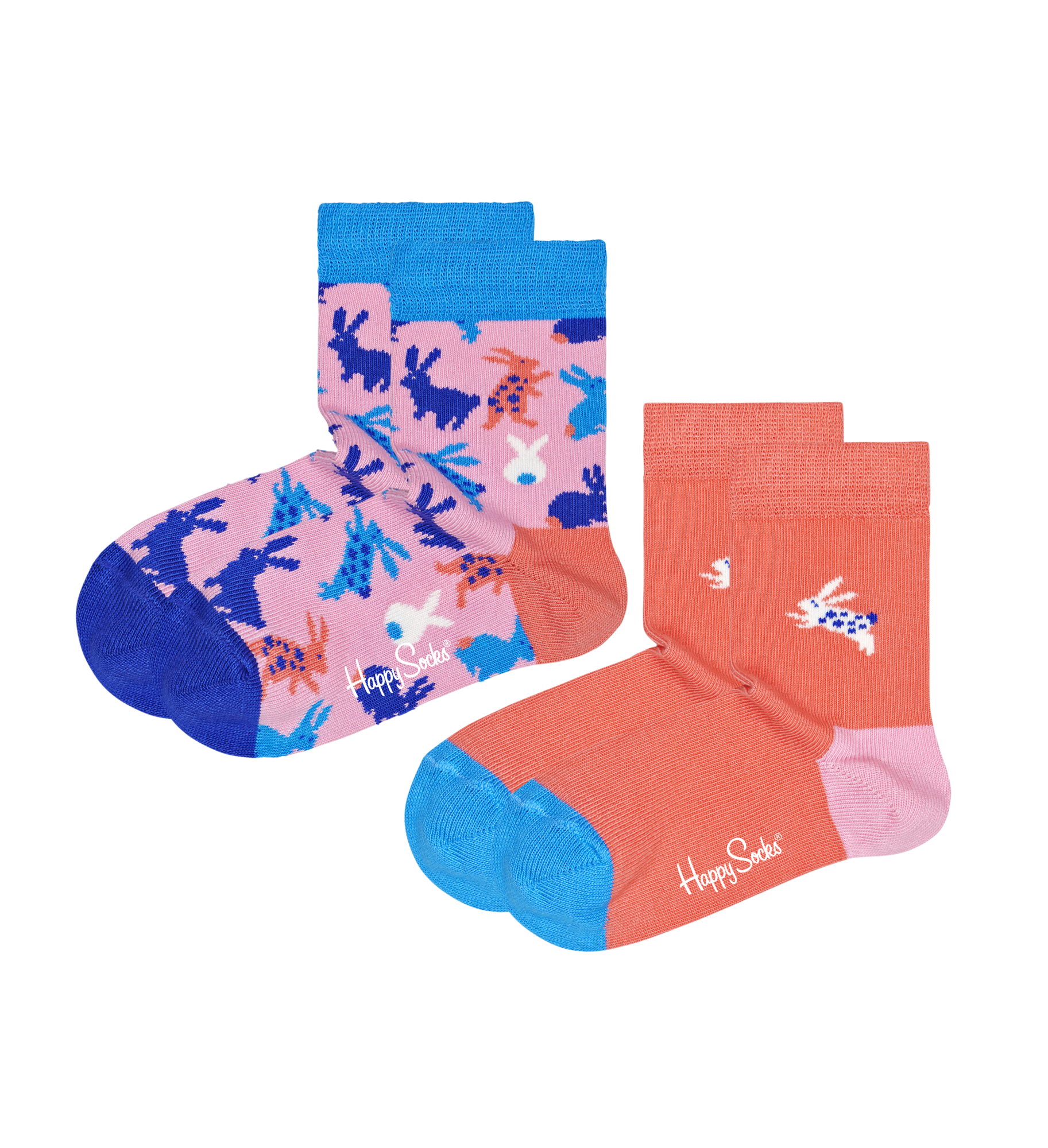 Носки Happy socks 2-Pack Kids Bunny Low Sock KBUN02 3000, размер 20