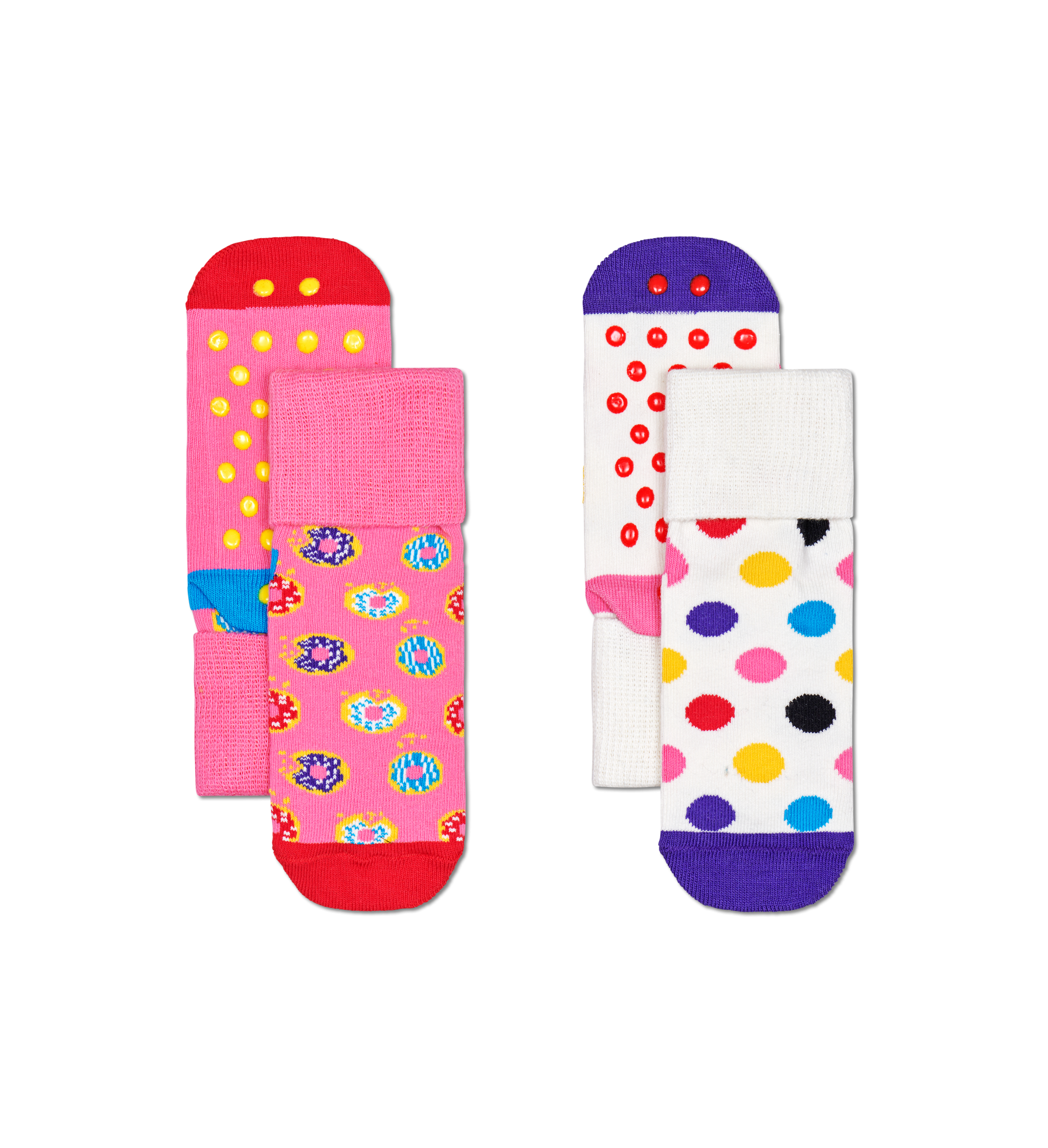 

Носки Happy socks 2-Pack Kids Donut Anti Slip KDON19