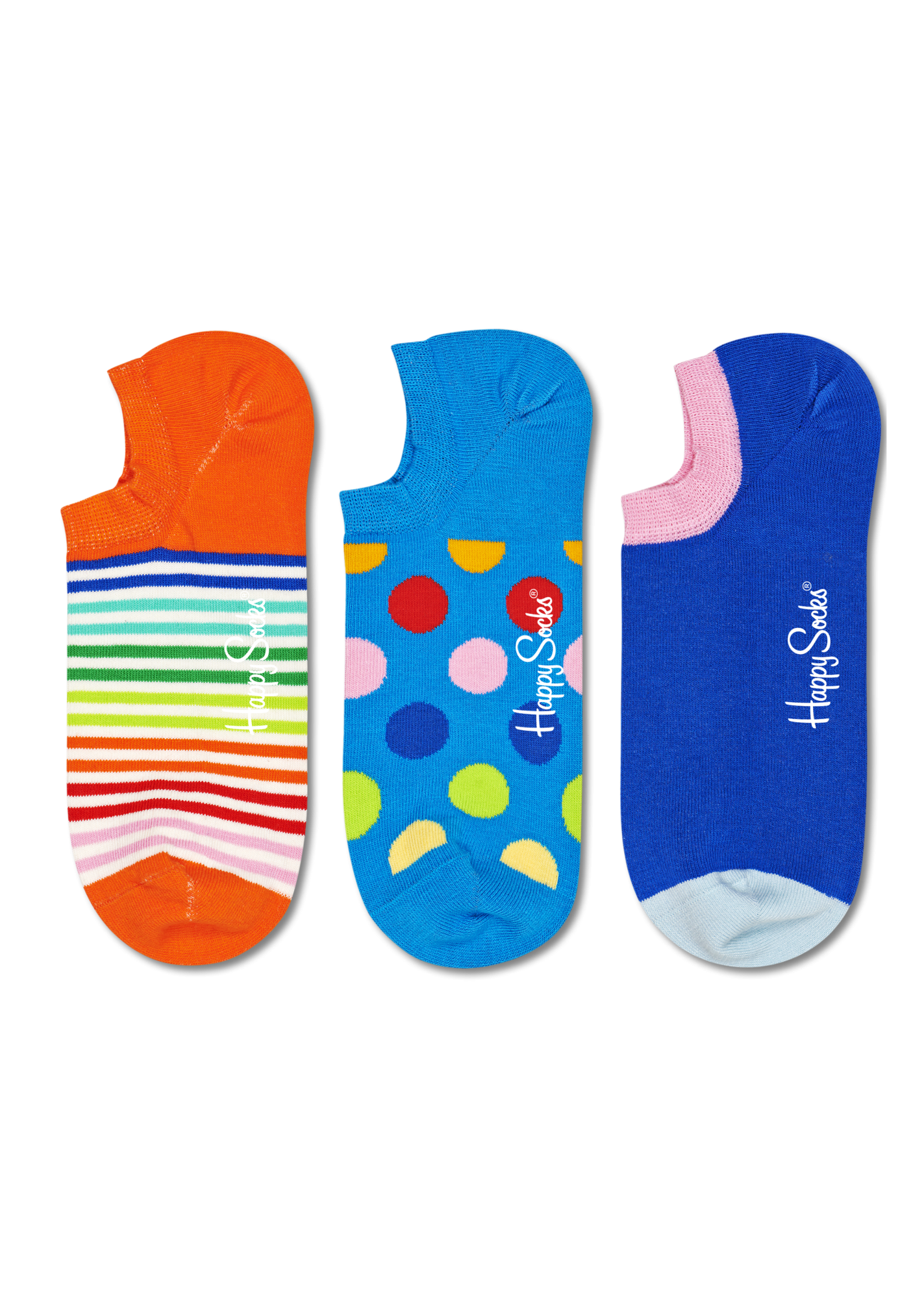 

Носки Happy socks 3-Pack Mini Stripe No Show Sock MIS39