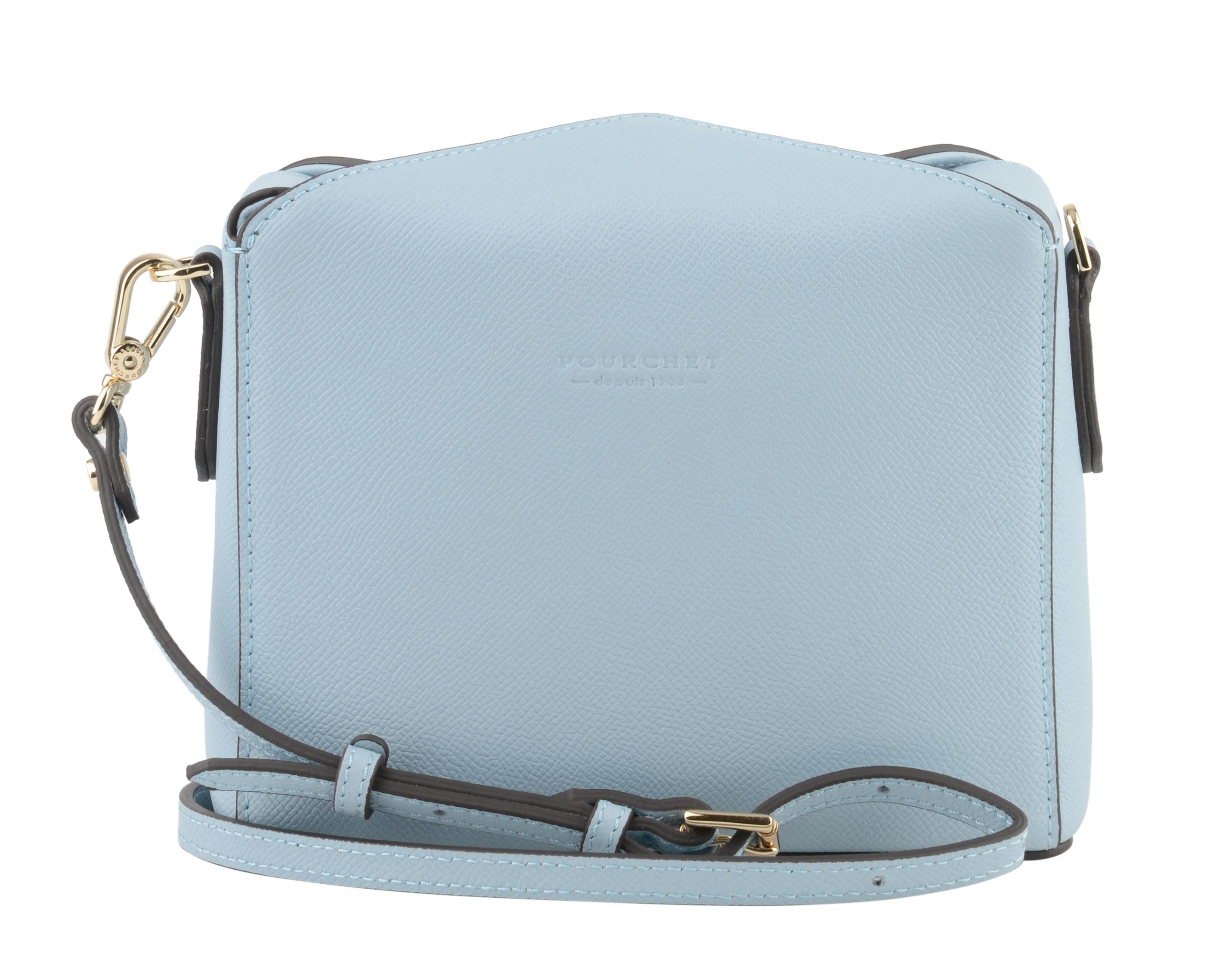 Женская сумка Maison Pourchet, голубая, цвет голубой, размер ONE SIZE - фото 6