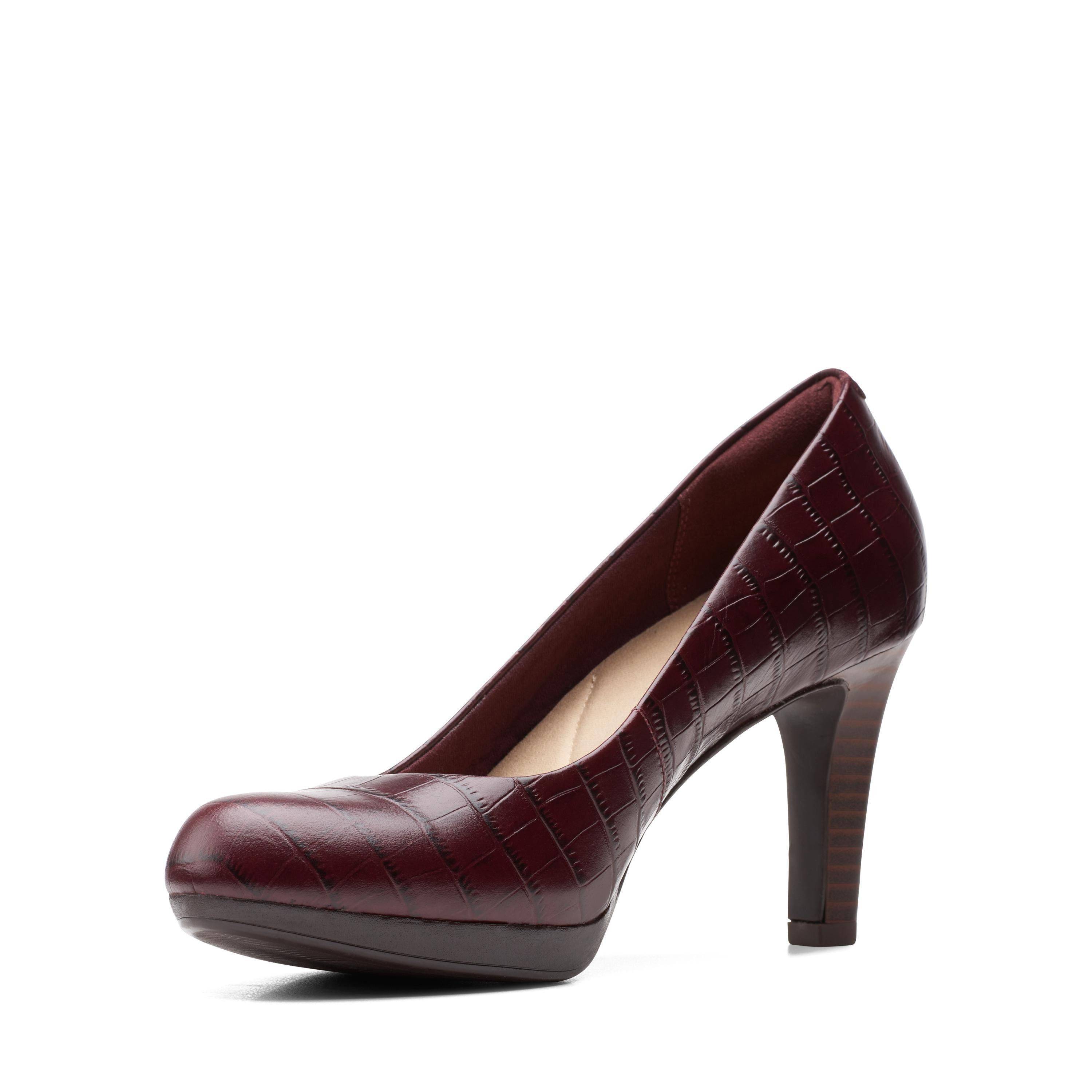 Женские туфли-лодочки Clarks(Adriel Viola 26151330), бордовые, цвет бордовый, размер 37.5 - фото 4