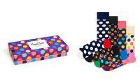 женских, мужских набор из 4 носков Happy socks 4-Pack Classic Navy Socks Gift Set XBDO09, цвет