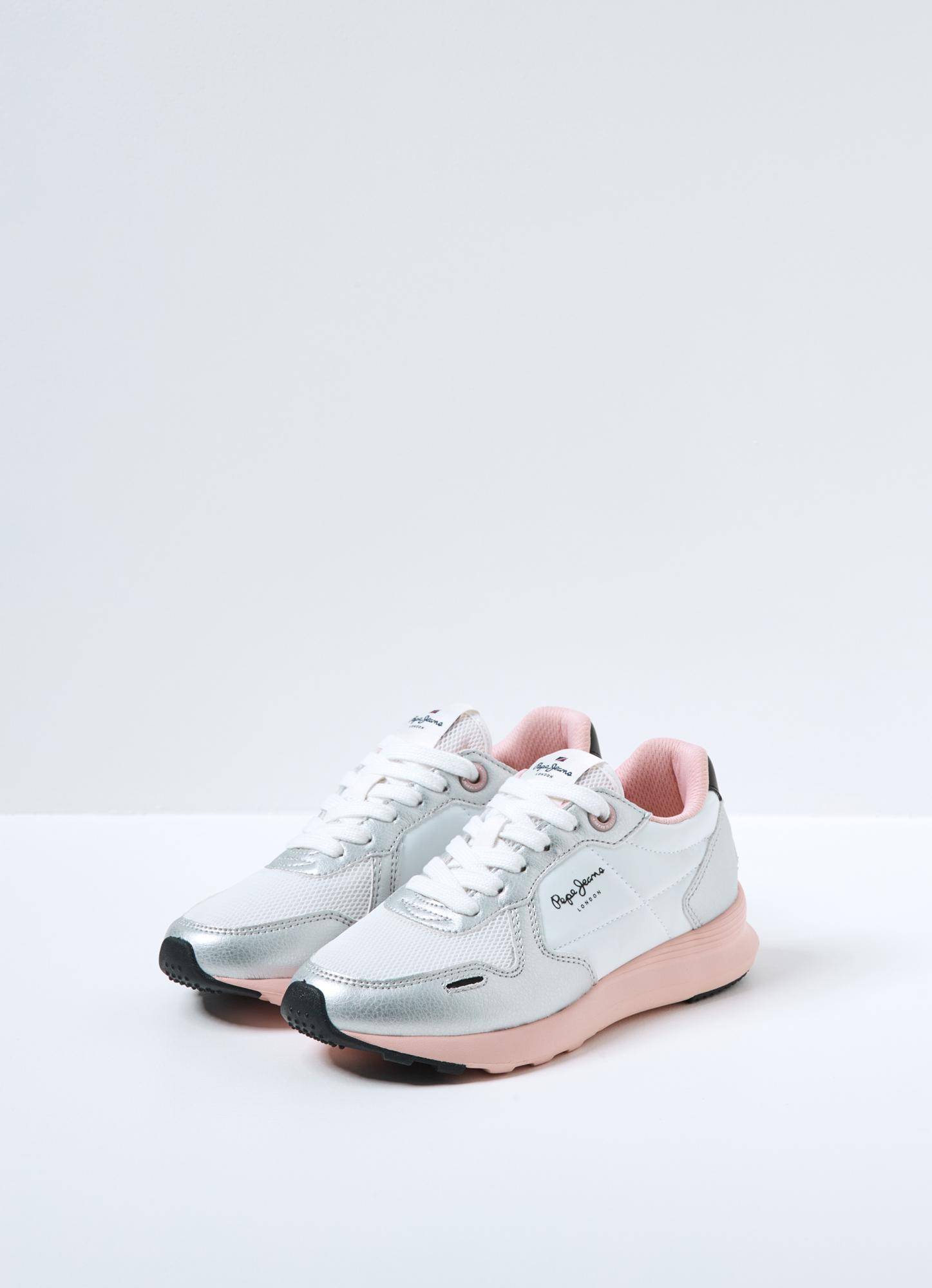 

Детские кроссовки Pepe Jeans London (YORK METALLIC GIRL s_PGS30525), серебряные, Серебряный