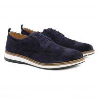Мужские дерби брогированные Clarks, синие, арт: 26155073
