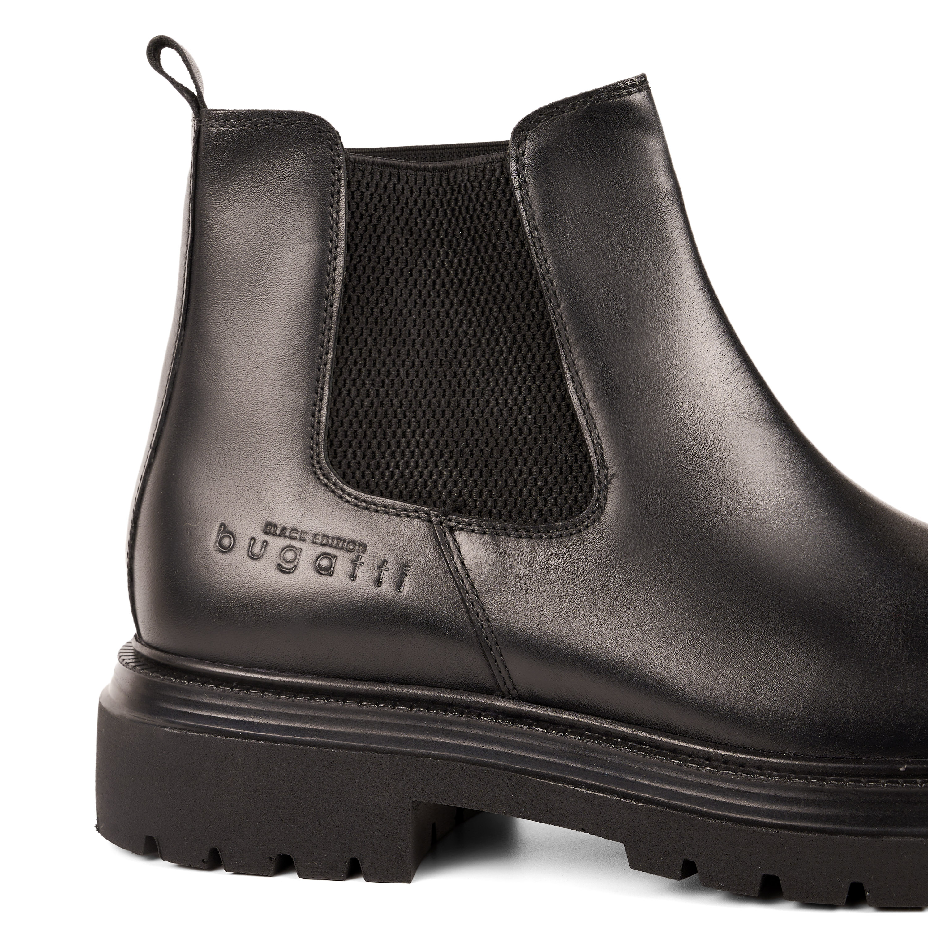 

Мужские челси Bugatti, черные, Черный