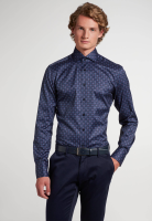  3972-19-F682 - Мужская рубашка ETERNA, синяя