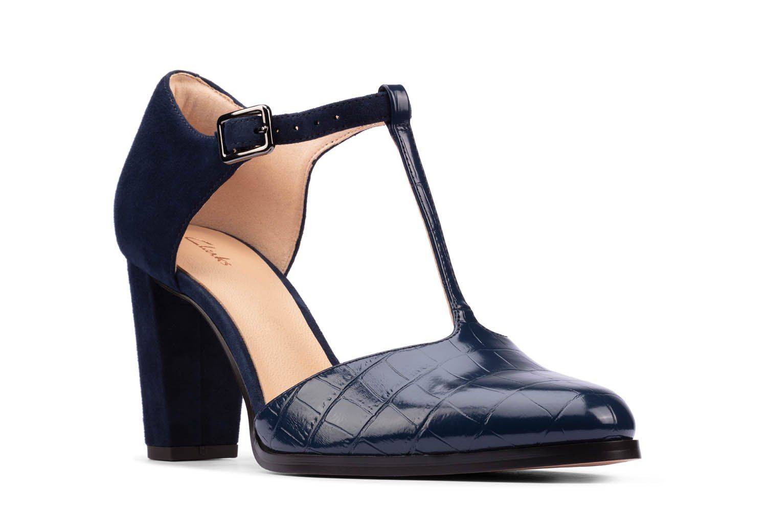 Купить Женские туфли на ремешке Clarks, цвет синий, Модель: Kaylin85 ...