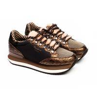 Женские кроссовки Pepe Jeans London(ZION FUR PLS30905), коричневые, арт: PLS30905
