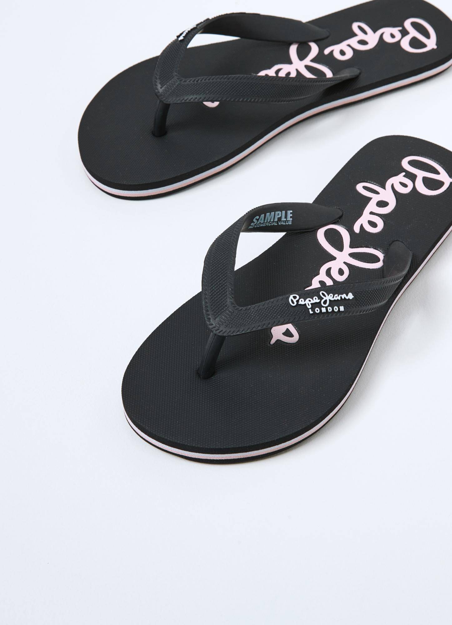 

Женские вьетнамки Pepe Jeans London (BAY BEACH BRAND W s_PLS70124), черные, Черный