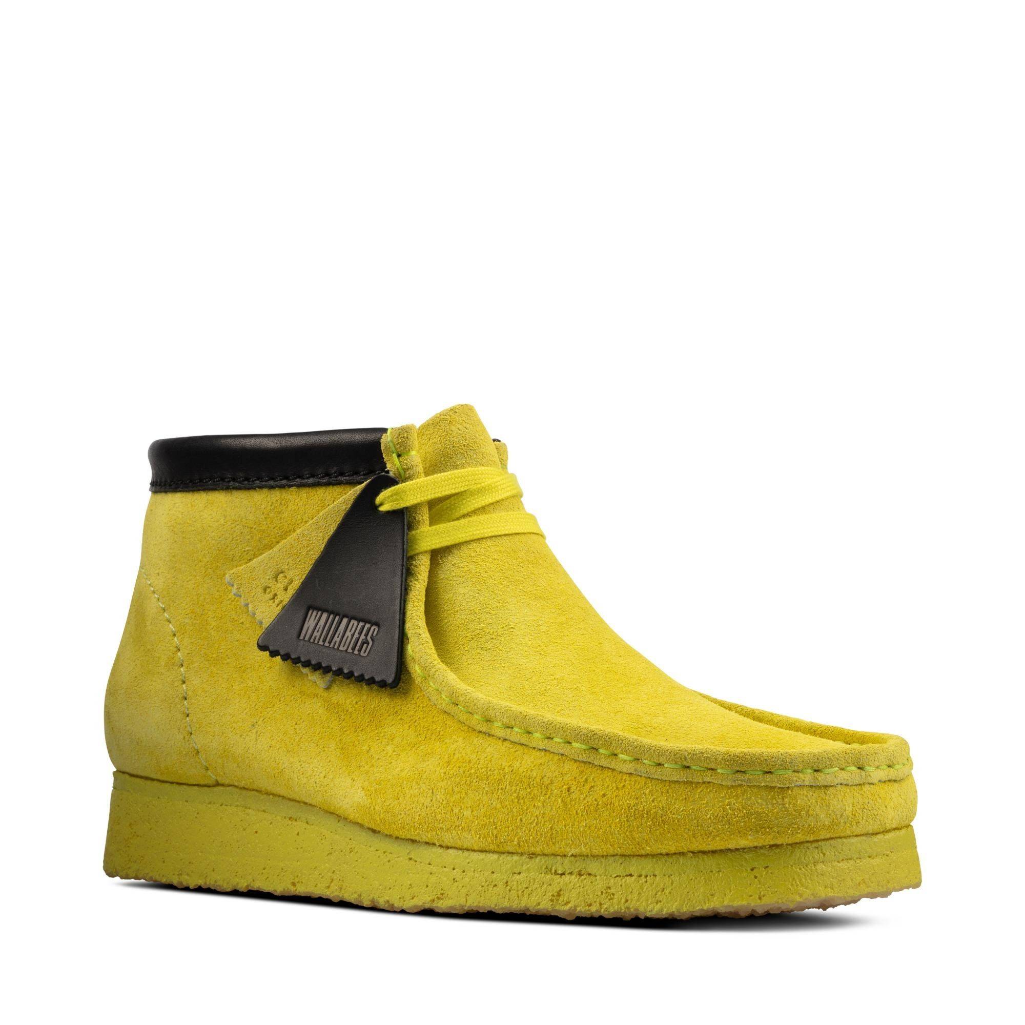 

Мужские ботинки Clarks (Wallabee Boot 26162470), зеленые, Желтый