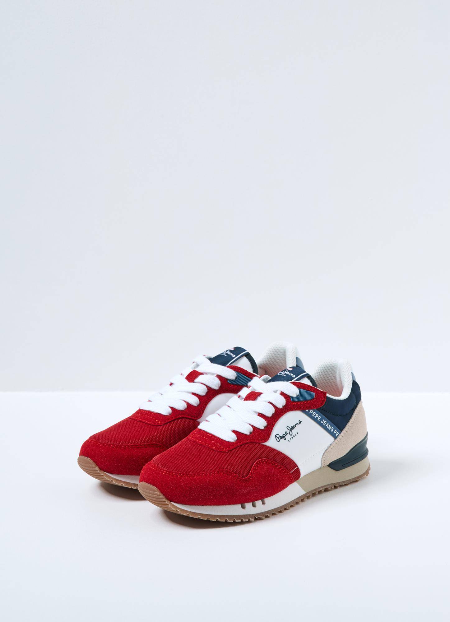Детские кроссовки Pepe Jeans London (LONDON ONE B s_PBS30522), крассные, цвет красный, размер 33