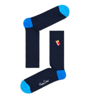 Ribbed Embroidery Fries Sock REFRI01 - Ribbed Embroidery Fries Sock REFRI01