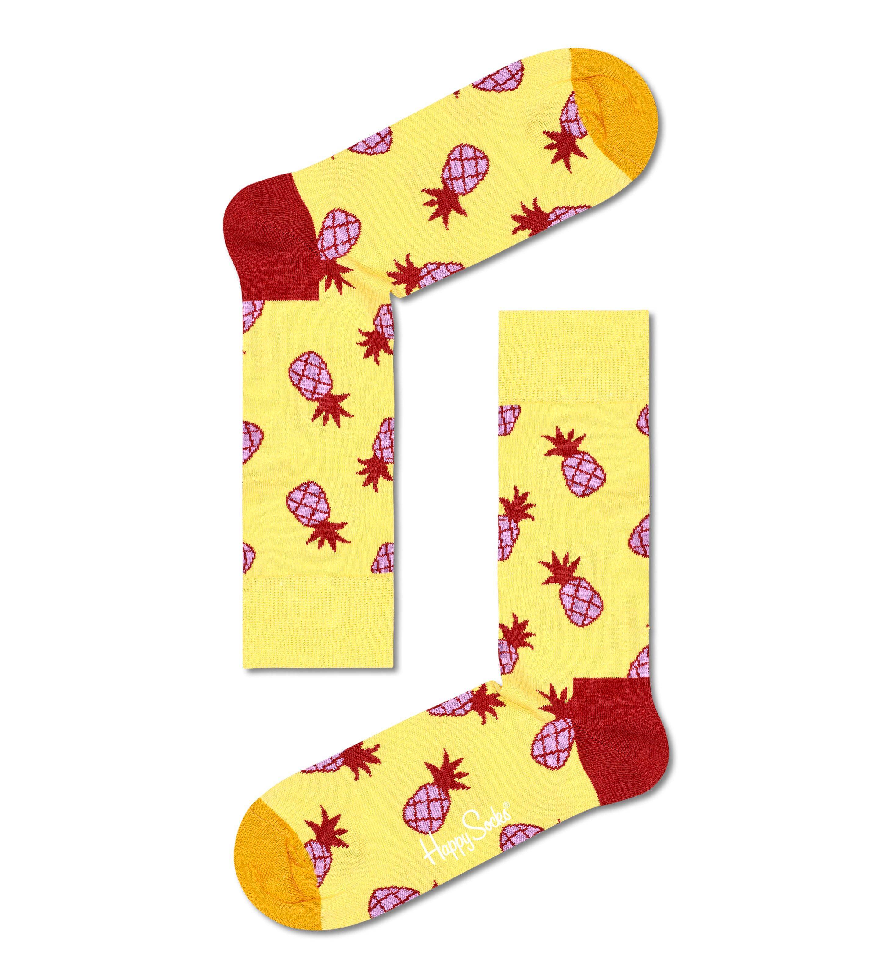 Носки Happy socks Pineapple Sock PNA01 2200, размер 25 - фото 2