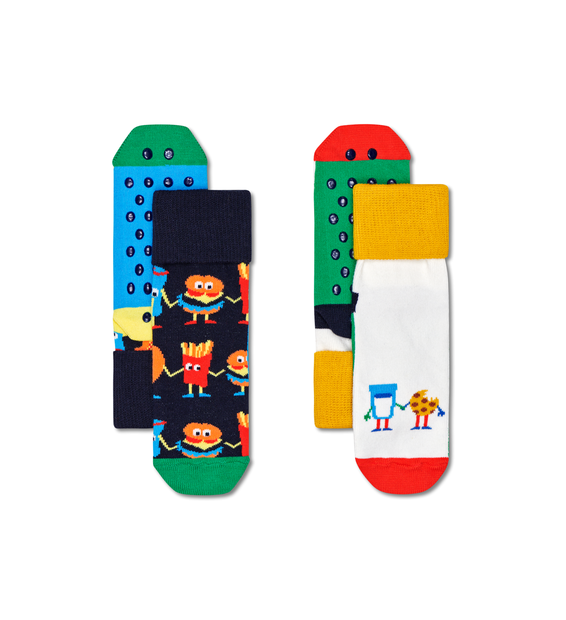 

Носки Happy socks 2-Pack Kids Food Friends Anti Slip KFOF19 6500