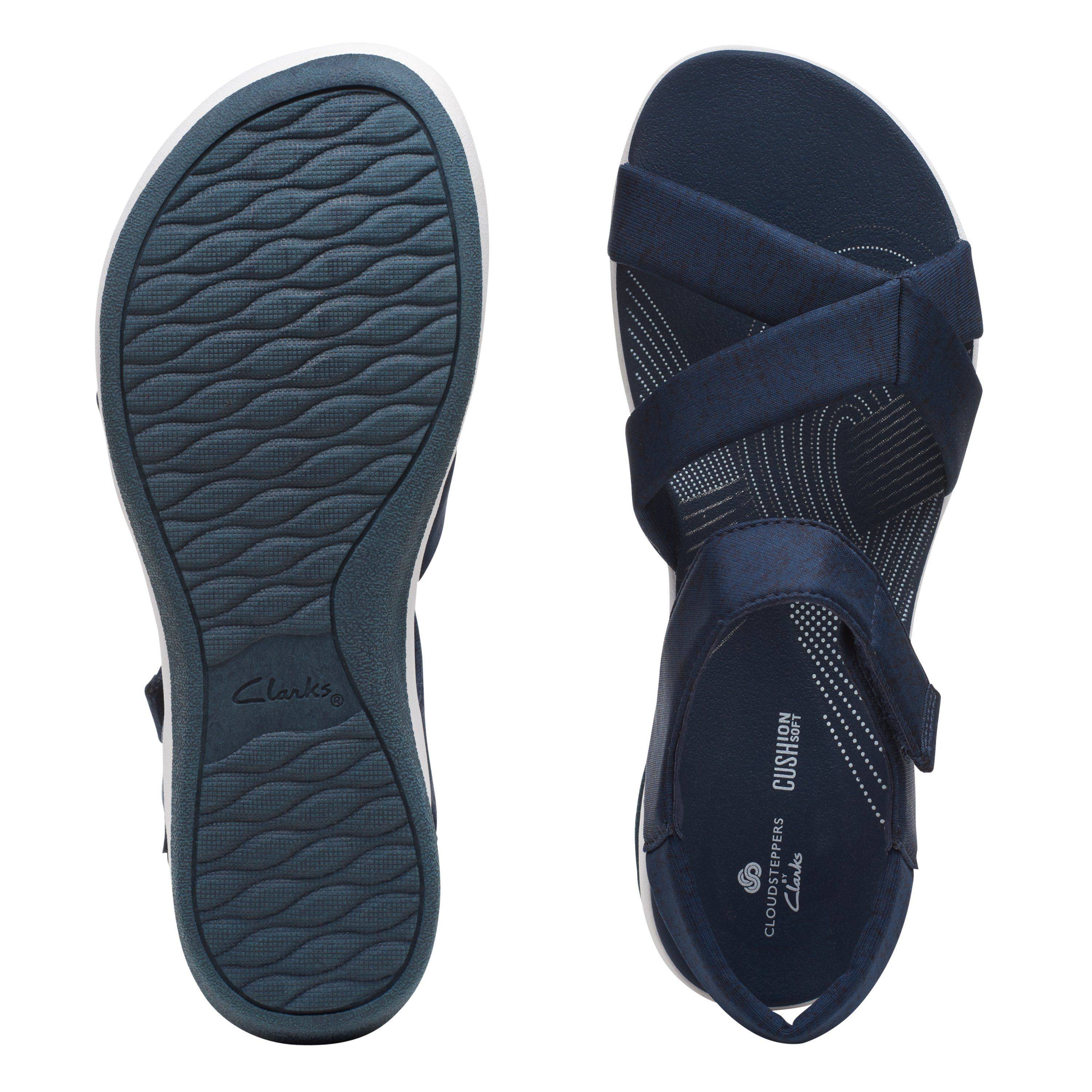 Женские сандалии Clarks, синие, цвет синий, размер 39 - фото 7