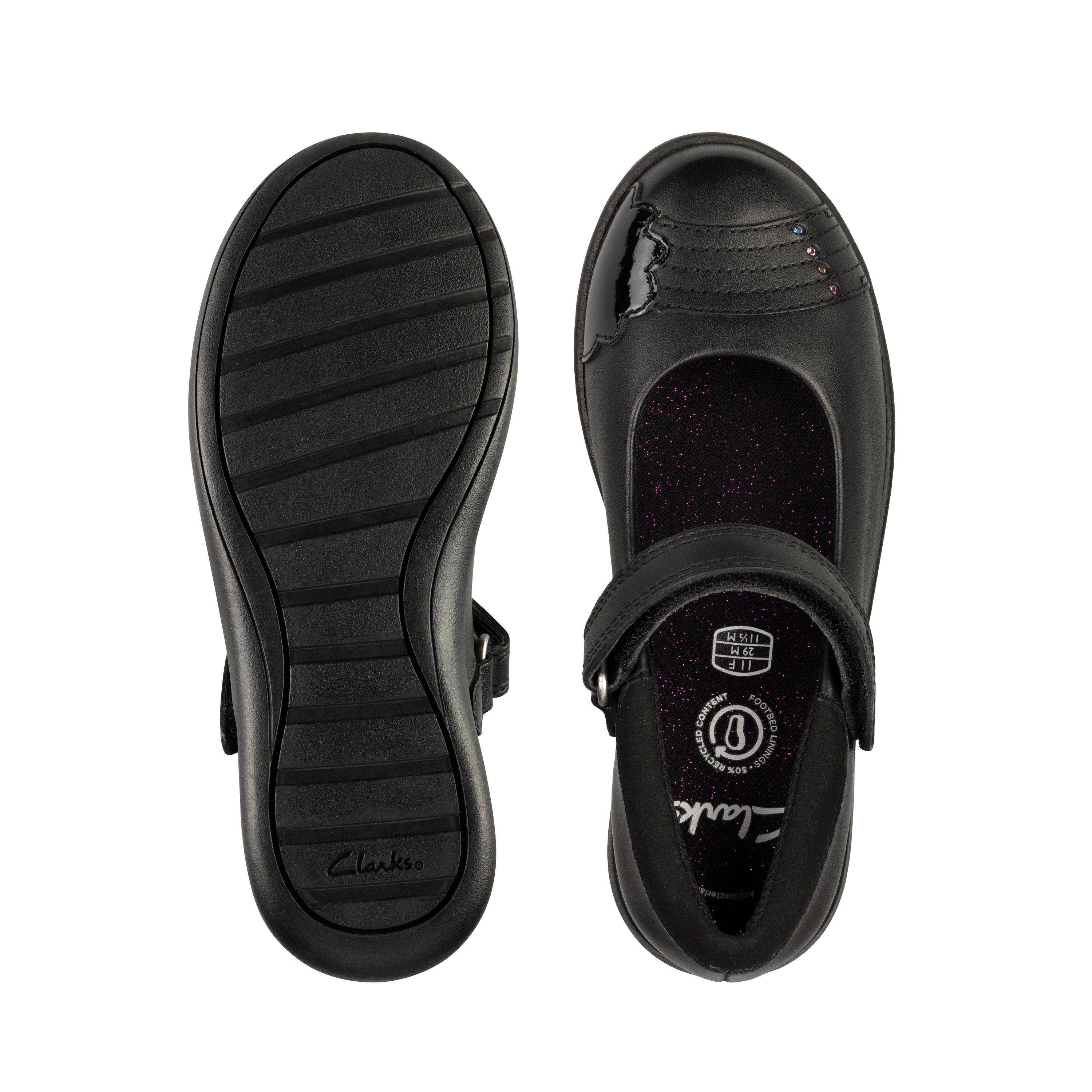Детские туфли на ремешке Clarks (Etch Beam K 26161143), черные, цвет черный, размер 35 - фото 7