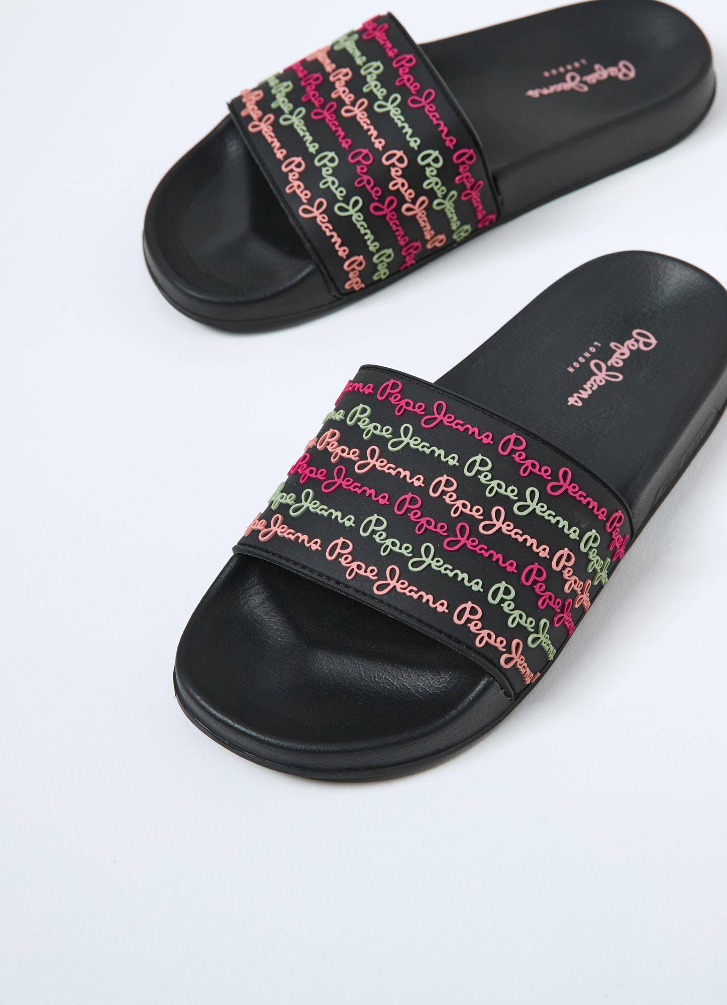 

Женские сланцы Pepe Jeans London (SLIDER COLORS s_PLS70110), черные, Черный
