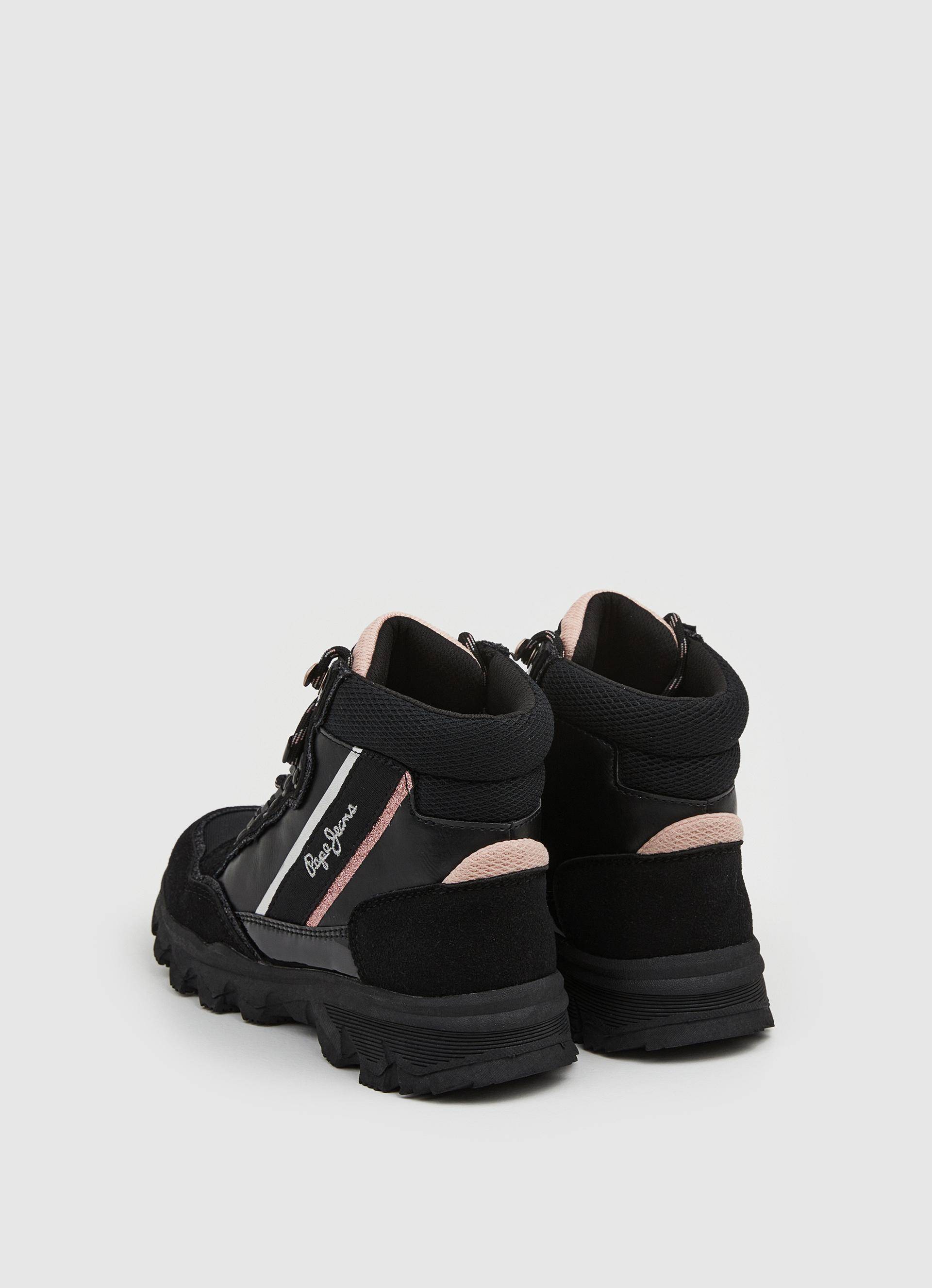 Детские ботинки Pepe Jeans London (PEAK BRAND PGS30555), черные, цвет черный, размер 36 - фото 4