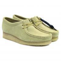 Женские полуботинки Clarks(Wallabee. 26155545), бежевые, арт: 26155545