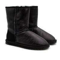 Женские сапоги из овчины (угги) EMU Australia, черные, арт: W10715