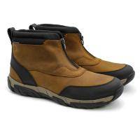 Мужские ботинки на молнии Clarks, коричневые, арт: 26163586