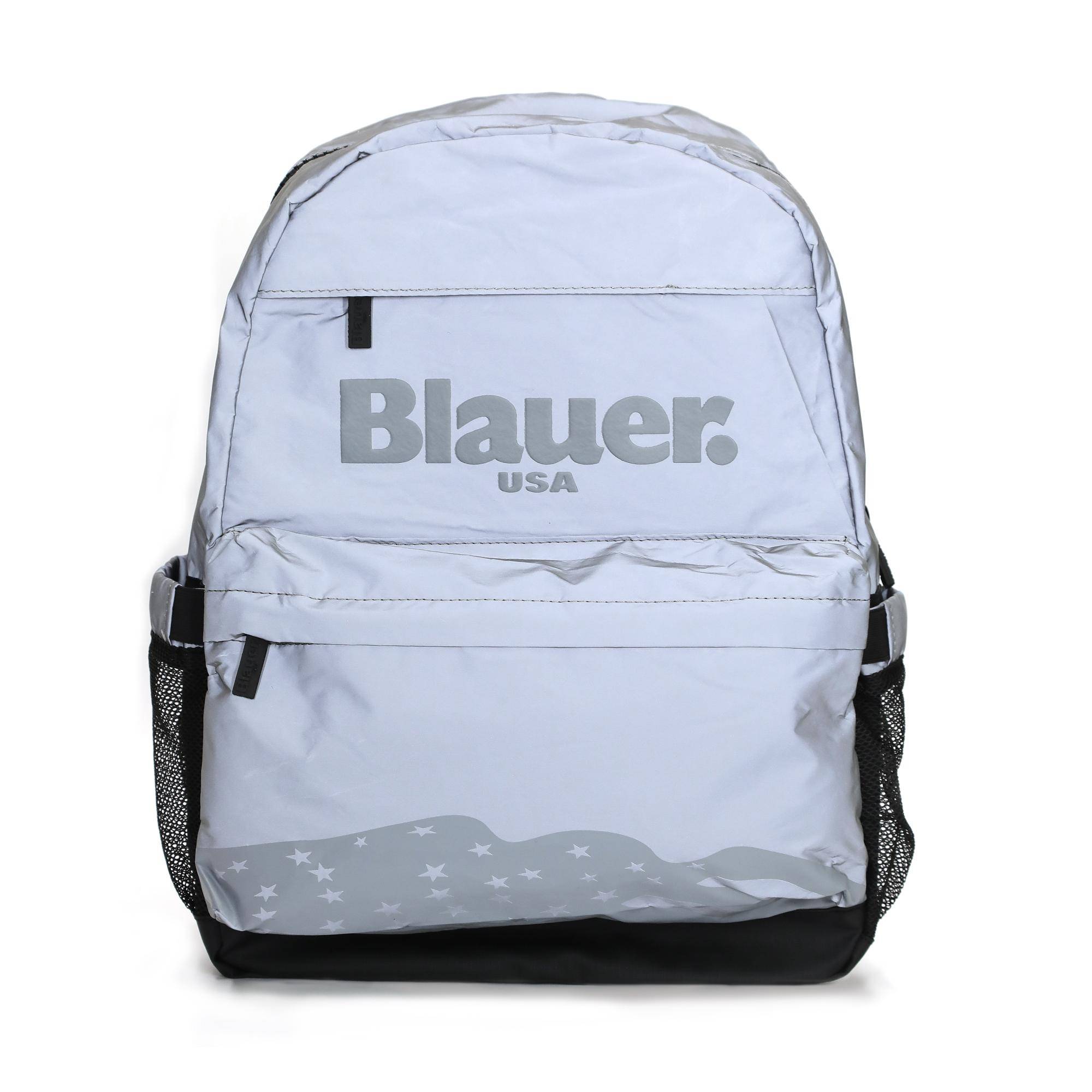 Рюкзак Blauer, серебряный, размер ONE SIZE