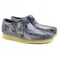 Мужские полуботинки Clarks (Wallabee 26160205), синие, арт: 26160205