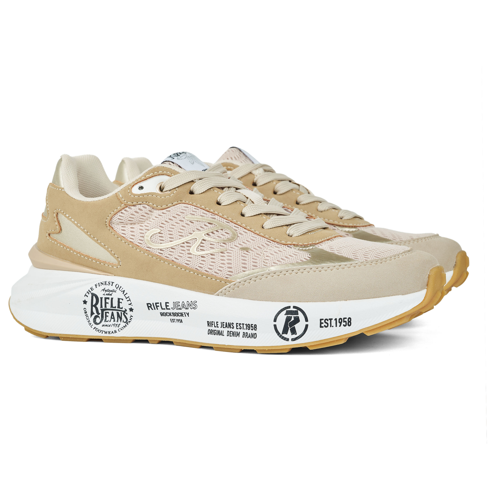 Женские кроссовки Rifle, бежевые