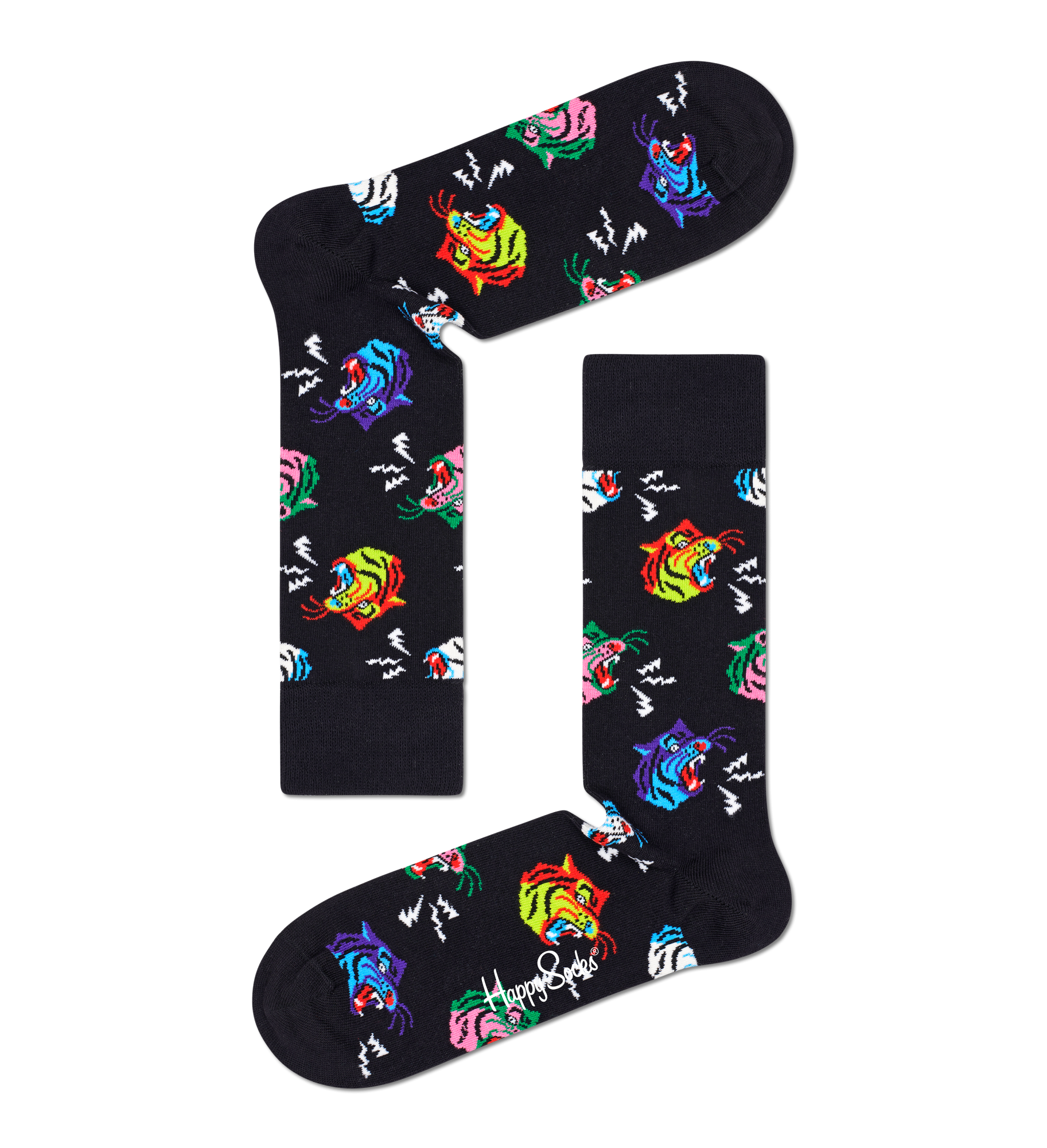 Носки Happy socks Tigers Roaring Back Sock TIG01 9300, размер 29