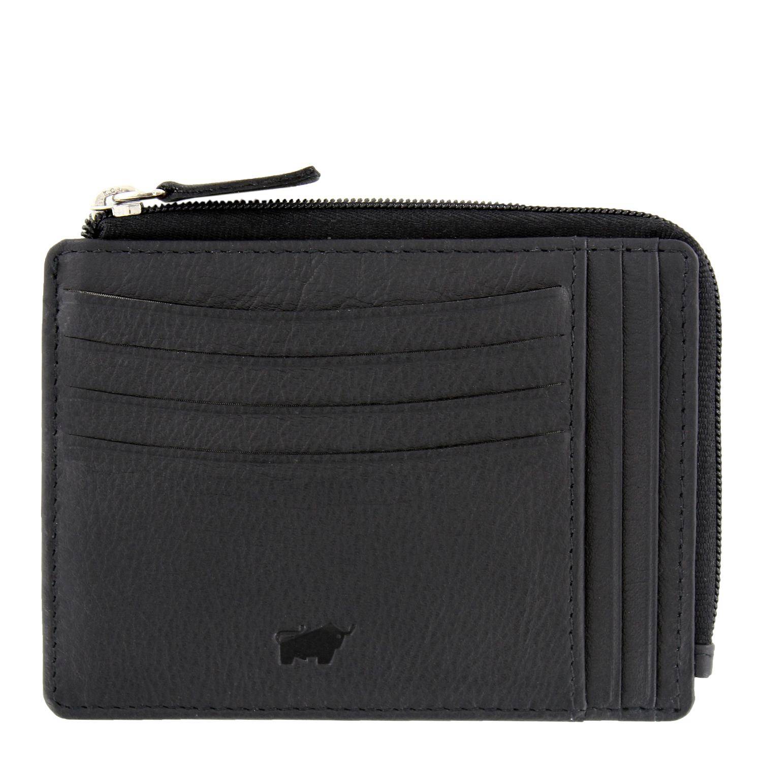 Чехол для кредитных карт Braun Buffel CARDIFF Card case + zip 8CS 89149, цвет черный, размер ONE SIZE - фото 1