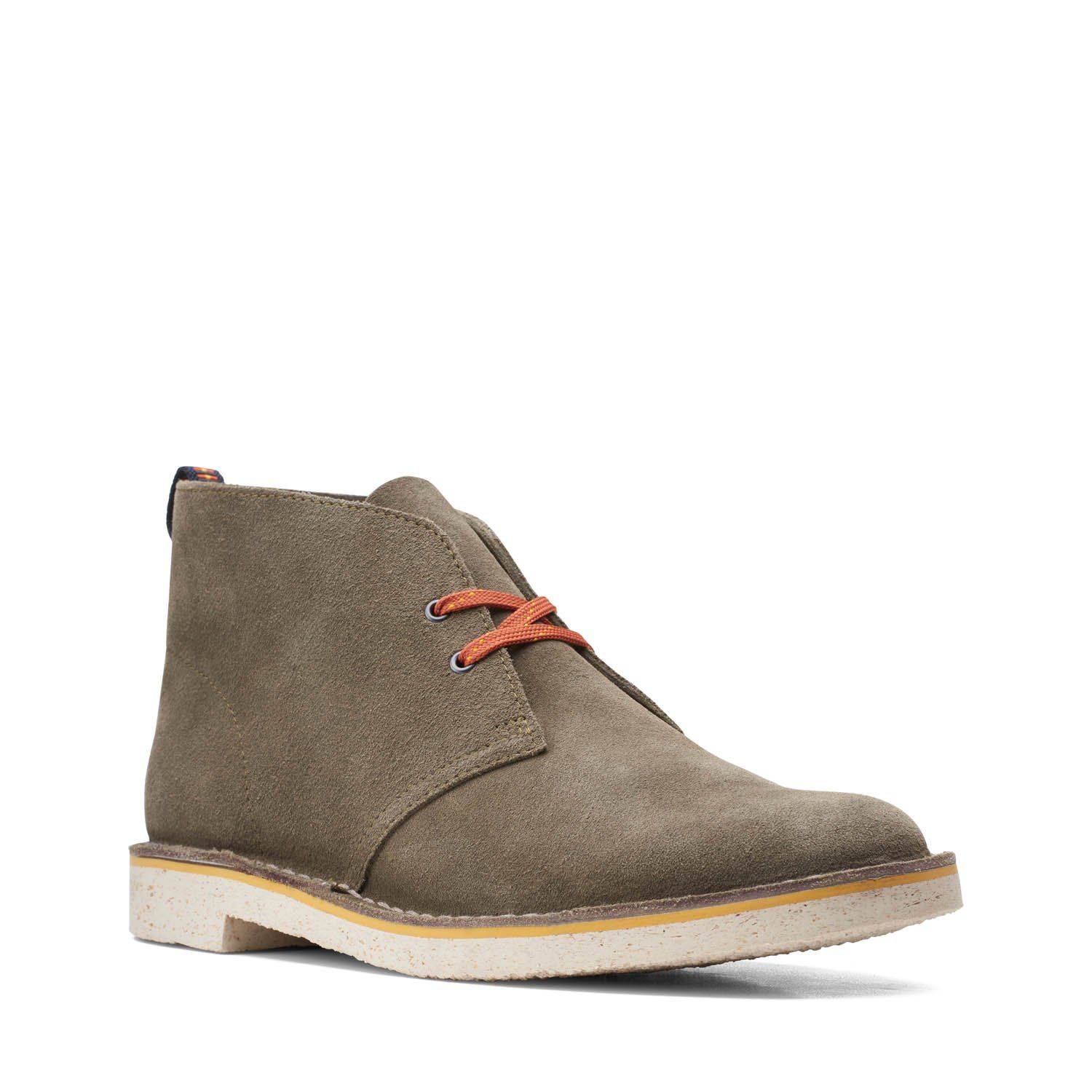 Купить Мужские дезерты Clarks, цвет зеленый, Модель: Bushacre 3, арт ...