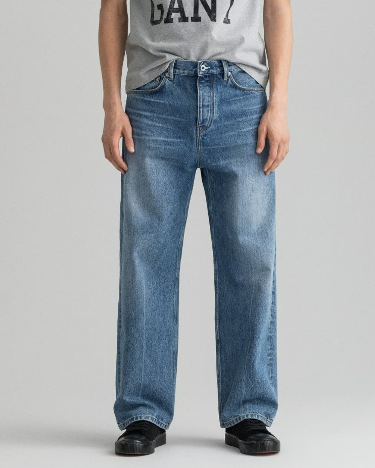 Мужские джинсы Gant, синие, цвет синий, размер 35 - фото 2